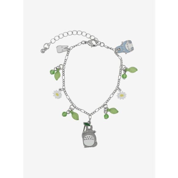 Studio Ghibli My Neighbor Totoro Daisy Leaf Charm Bracelet - Picture 2 of 2